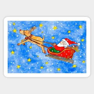 Santa's Sleigh Sticker